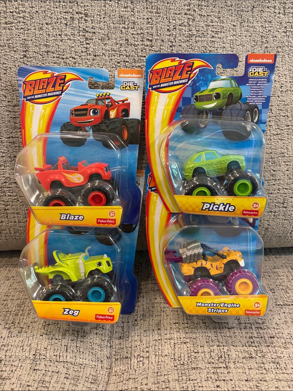 Blaze and the Monster Machines - set of 4 - New in original packaging- die cast